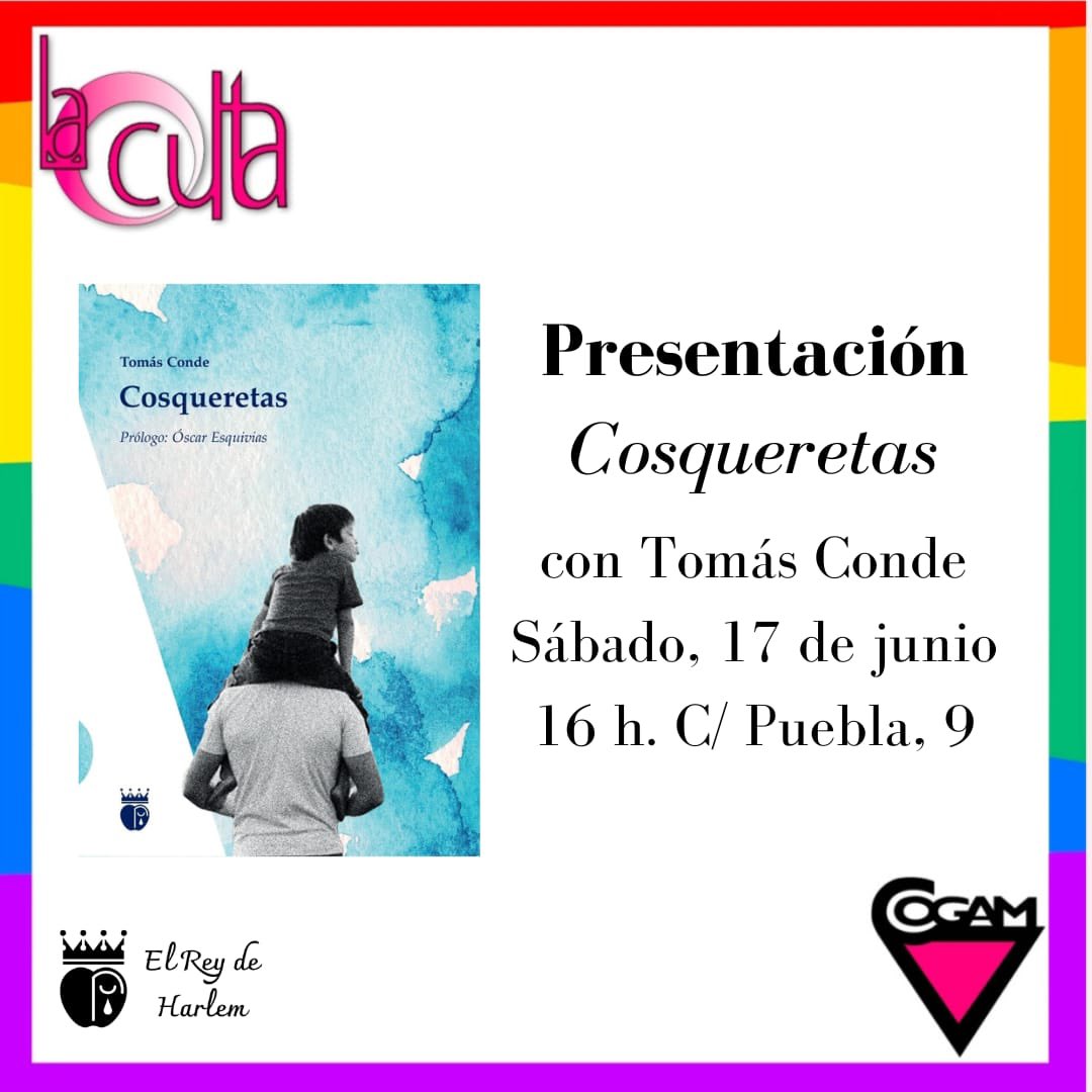Mañana, mi querido <a href="/elhombrepalabra/">Tomás Conde</a> , Tomás.
Amigo desde el instituto… 
Nos presenta esto en Madrid. 
¡Ganazas! 
Allí nos vemos 💙
