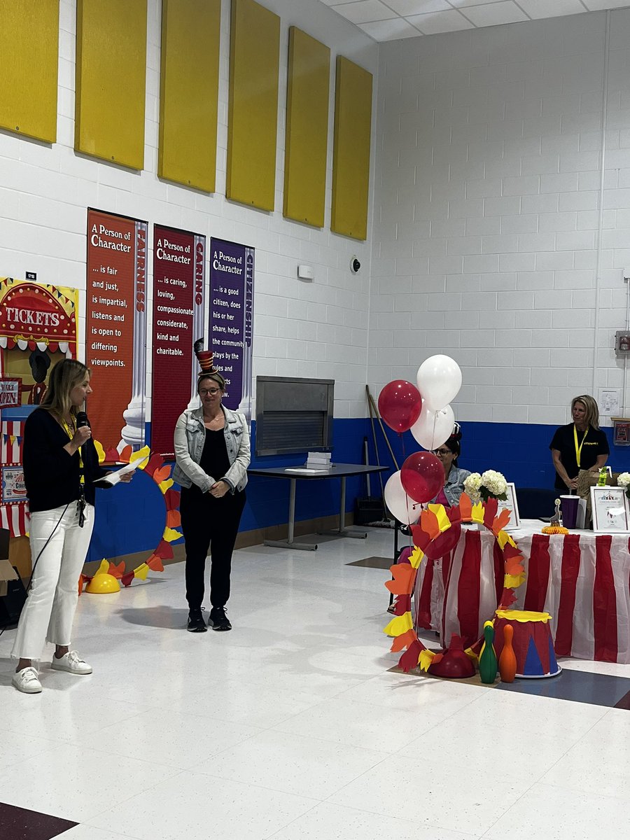 End of the Year Staff Celebration! Another congrats to: Jenny Locher, Sarah Bohde, and TJ Casper our support services, teacher of the year, and Ed specialist winners!
