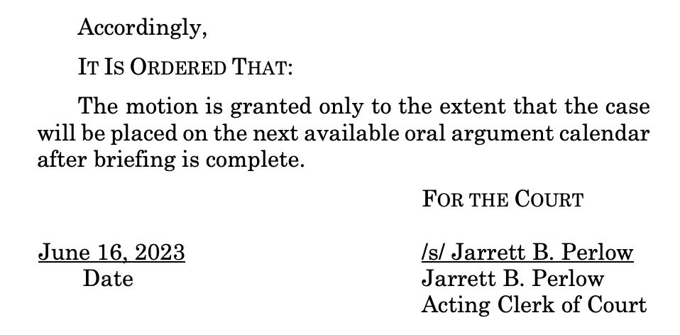 Lionel Hutz on X: "Beat me to it. No indefinite timelines. We're going to  have a 2023 hearing and should have a 2023 decision out of the PTAB appeal  (assuming it's needed