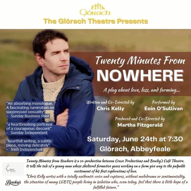 Glórach Theatre Abbeyfeale (@glorachtheatre) on Twitter photo Celebrate Pride month with us at Glórach as we welcome <a href="/eoindosullivan/">Eoin O'Sullivan</a> in Twenty Minutes From Nowhere. Tickets available online at glorachabbeyfeale.com or on the booking line 0871383940 #whatsoninlimerick #whatsoninkerry Celebrate Pride month with us at Glórach as we welcome <a href="/eoindosullivan/">Eoin O'Sullivan</a> in Twenty Minutes From Nowhere. Tickets available online at glorachabbeyfeale.com or on the booking line 0871383940 #whatsoninlimerick #whatsoninkerry