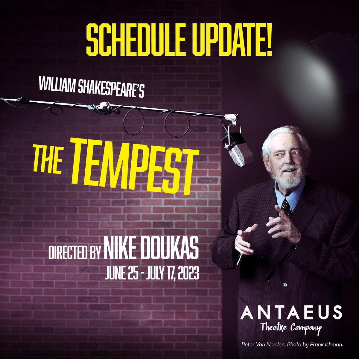 🚨 SCHEDULE UPDATE 🚨 Due to illness, we have adjusted our performance schedule for The Tempest. We now have an extremely limited run you can view here: ci.ovationtix.com/35088/producti… We can't wait to share the magic of The Tempest with you 🌊🏝 We promise it will be worth the wait!