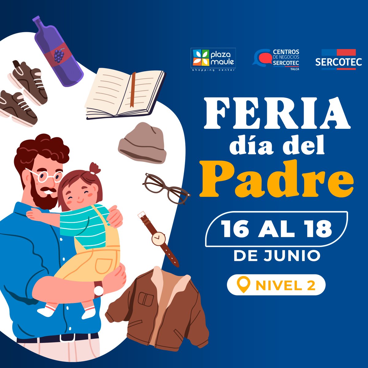 ¡Todo para Papá 👨!

Junto a @cdn.talca te esperamos en la Feria Día Del Padre, llena de productos y souvenirs perfectos para regalonear a Papá

Nivel 2 📍

#PlazaMauleElMejorLugar #Talca #DíaDeLaMadre