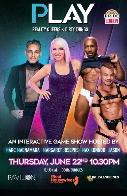 Did Bo Dietl know we were going BIG for Pride?! U won&rsquo;t want to miss this! #fireisland Thursday June<a href="/tag/rhonj"class="tags"><span>#rhonj</span></a><a href="/tag/fireisland"class="tags"><span>#fireisland</span></a>