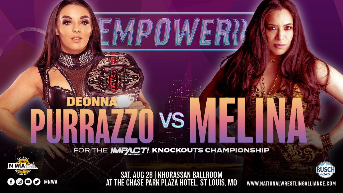 Think I'm gonna go rewatch this match between Deonna Purrazzo and Melina for the Impact Knockout World Championship on NWA Powerrr this match was so good.