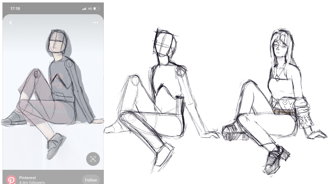 kjxexth's tweet photo. #art #MorePractice The one's without ref are all from imagination! Tho my friend did give me a description of 2 poses 🫶 https://t.co/8YsRX3SG0E