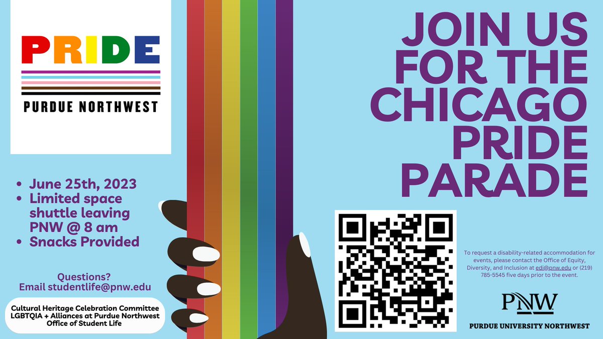 Walk with PNW at the Chicago Pride Parade! Spaces with transportation are limited - sign up today! cglink.me/2rh/r379035