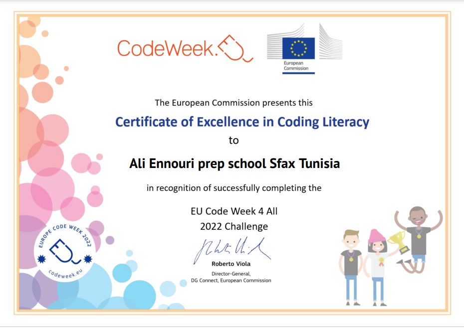 Thanks to all community @CodeWeekEU