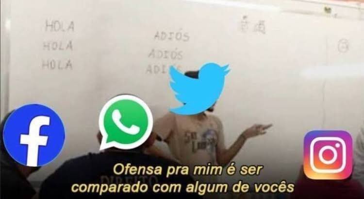 aureliocbranco's tweet photo. Twitter, quando qualquer rede do Mark cai

WhatsApp indo de base kkkry https://t.co/23aar5U0IO