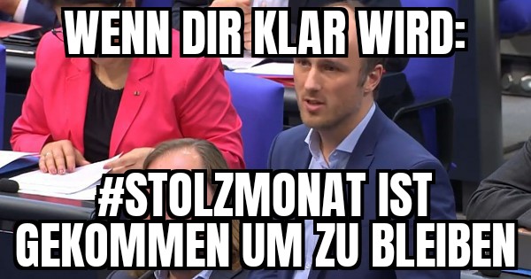 Dabei hatte sich der Sven doch so auf den Juni gefreut.. 😁
#Stolzmonat