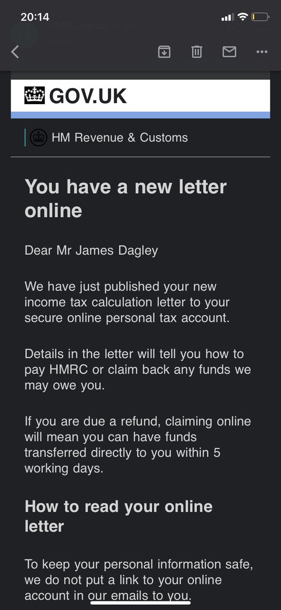 JamesDagley2's tweet photo. @HMRCcustomers I think it might be PAYE https://t.co/IFlRoy55JW