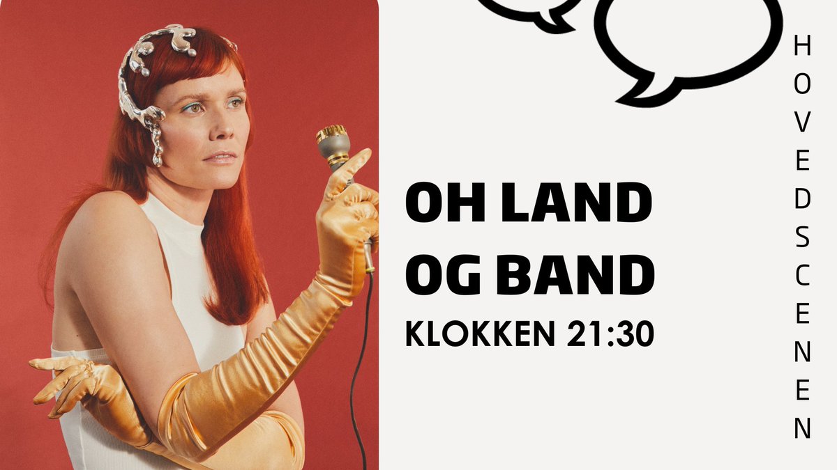 Om 15 minutter kan du opleve koncert med Oh Land og Band på Folkemødets Hovedscene🎶 #fmdk