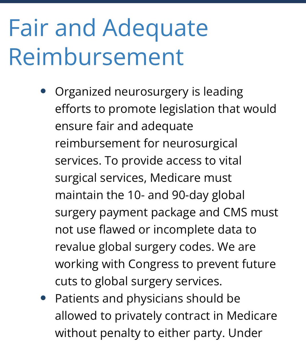Neurosurgery Political Action Committee tweet media