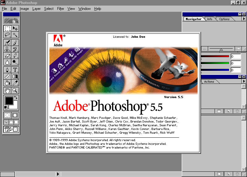 WebDesignMuseum's tweet photo. Adobe Photoshop evolution 1992–1999

https://t.co/8H6T2a48R0 https://t.co/HJmDY8u4Ny