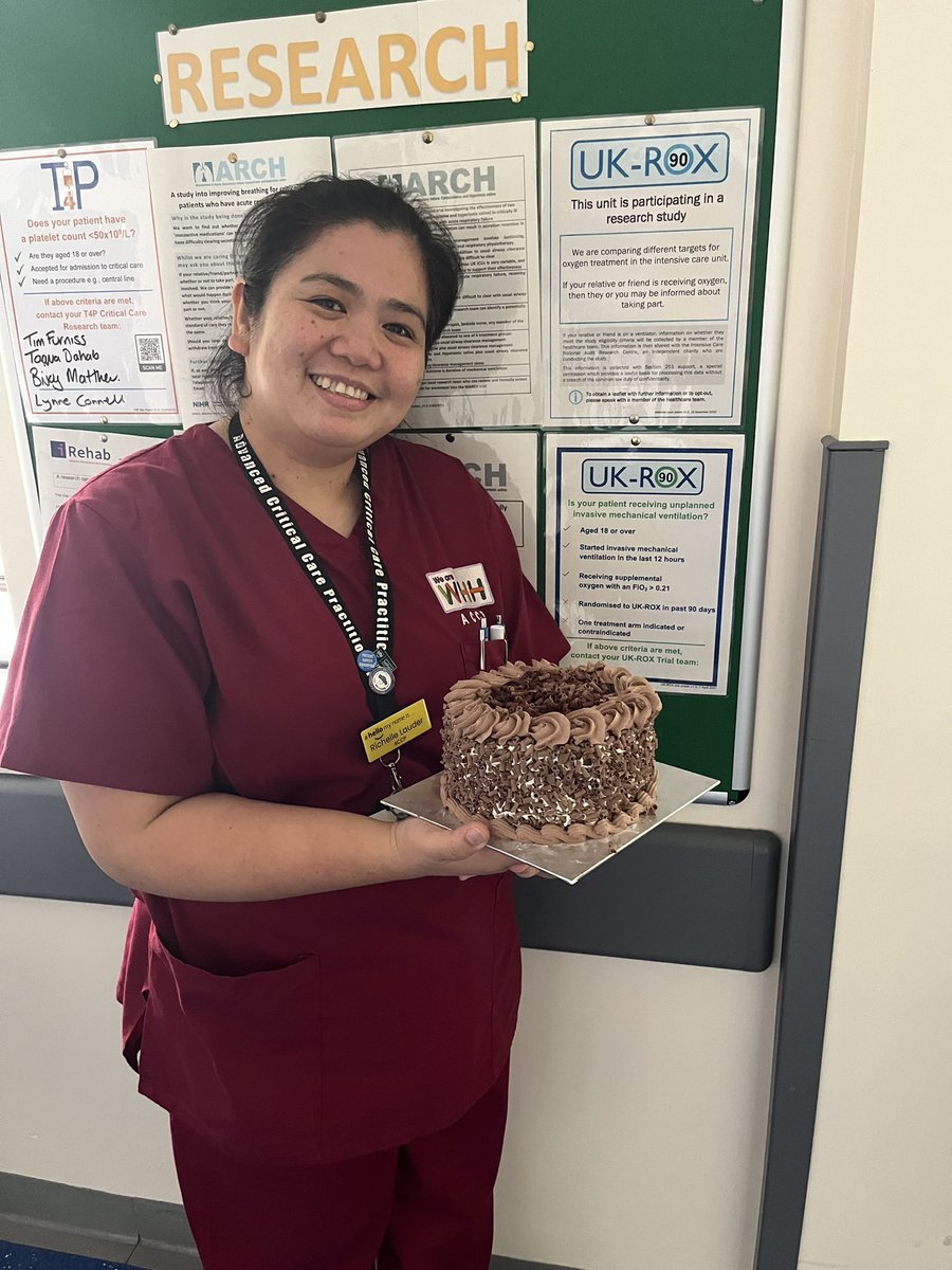 Thanks to Richelle, one of our ACCP’s who randomised our 100th patient to the <a href="/UKRoxTrial/">UK-ROX Trial</a> here at <a href="/WHHCriticalCare/">WHH Critical Care</a>.  <a href="/WHHAHPResearch/">WHHAHPResearch</a> <a href="/WHHResearchTeam/">WHH RD&I</a>