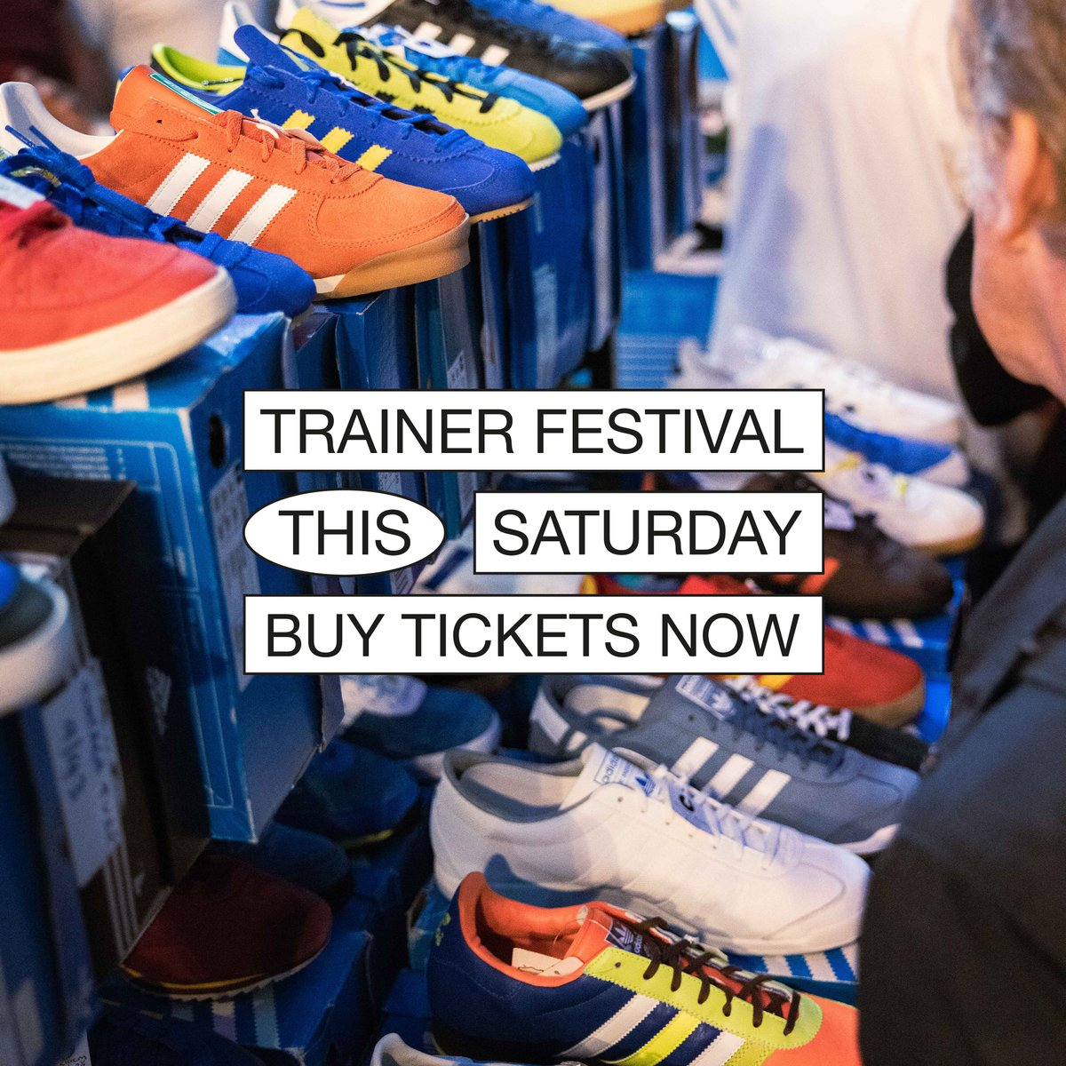 Tomorrow! Over 7000 pairs of trainers on sale at the Exhibition Centre in town. Get tickets at lacesout.co.uk or pay card on the door from 1pm. <a href="/lacesoutfest/">Laces Out!</a>