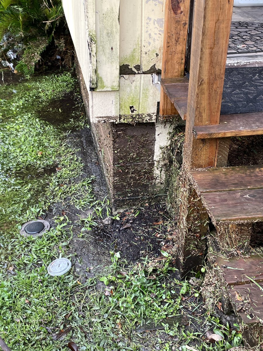 tofuteach's tweet photo. Thankfully the house is okay because it’s off grade but the water easily had to have been over my knees and flooded my grandpas shop ☹️ https://t.co/A5EvrqbS04