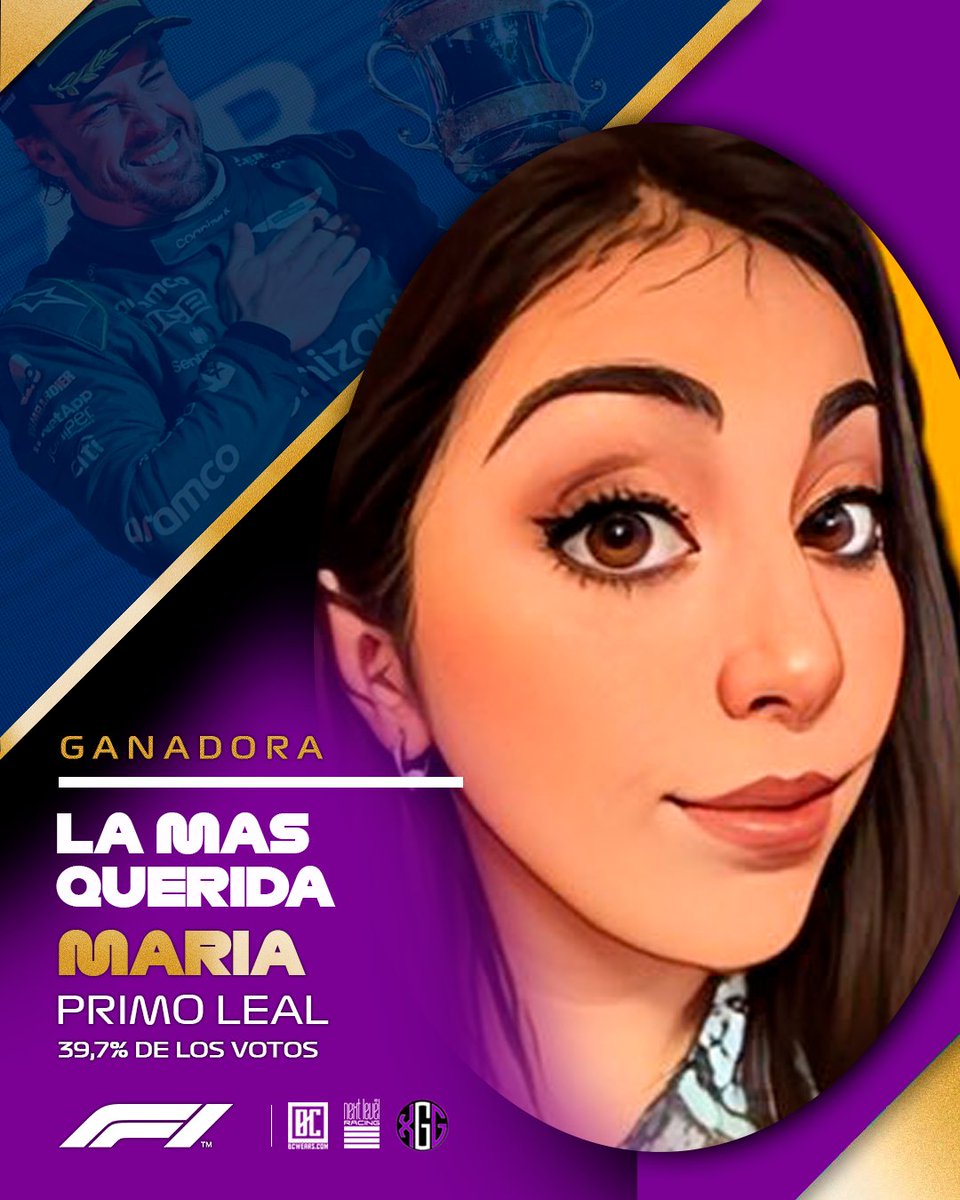 xGG Squad (@xggsquad) on Twitter photo LA MAS QUERIDA !
Si, LA MAS!! Por qué <a href="/mariaprimoleal/">María Primo Leal 🏁</a> Se lleva el galardón. Esta chica con su carisma se ha hecho un hueco en la comunidad. Para demostración que a veces, no todo es ser rápido. La personalidad también influye y eso, a ella, LE SOBRA!... LA MAS QUERIDA !
Si, LA MAS!! Por qué <a href="/mariaprimoleal/">María Primo Leal 🏁</a> Se lleva el galardón. Esta chica con su carisma se ha hecho un hueco en la comunidad. Para demostración que a veces, no todo es ser rápido. La personalidad también influye y eso, a ella, LE SOBRA!...