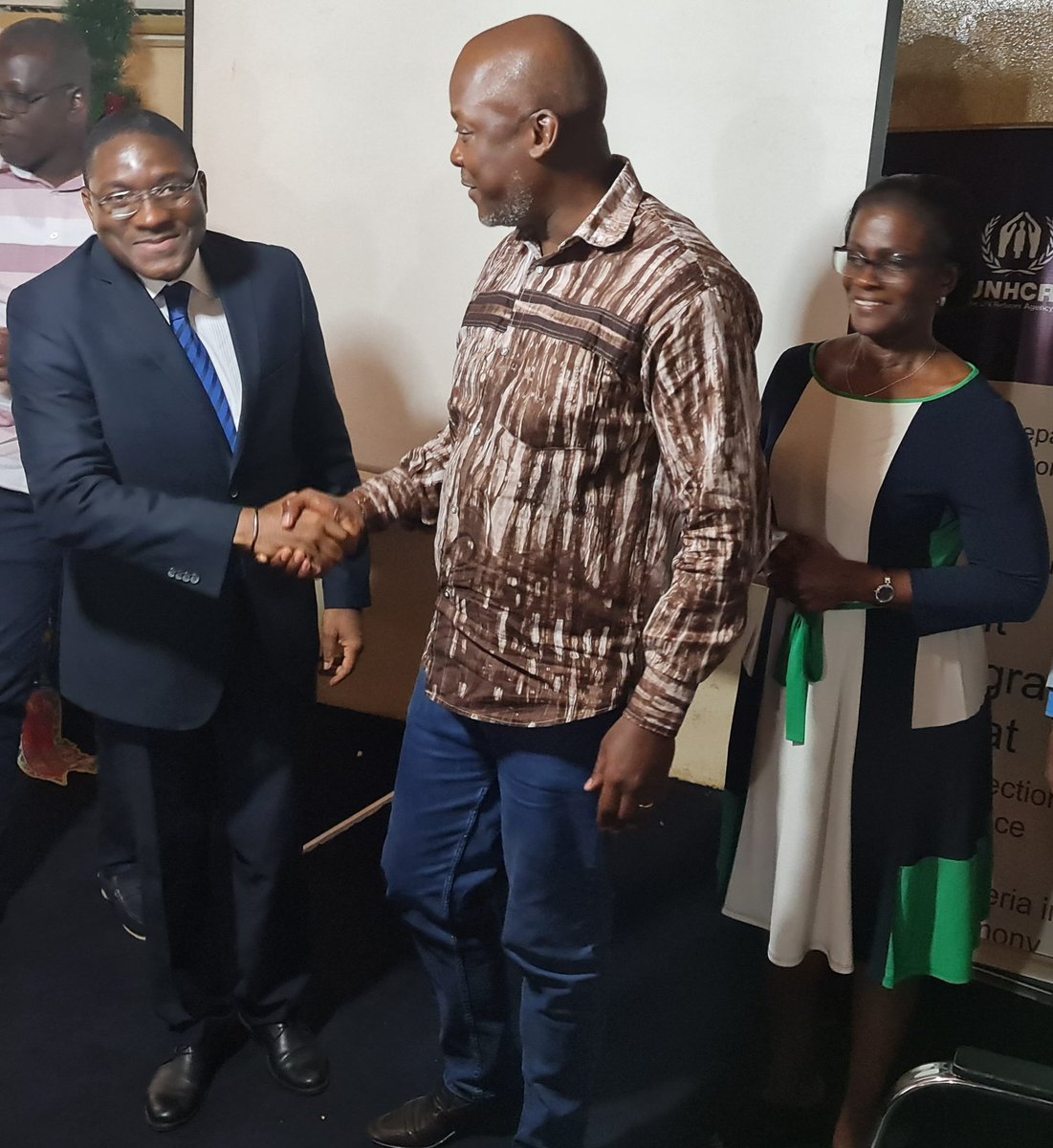 Tonyakumu's tweet photo. @UnhcrLiberia  debriefing session with Deputy Director Cote D'Ivoire refugee agency (DAARA) &amp; Liberia refugee Commision (LRRRC). 
There good hope for the locally integrating Ivorians. Thanks LRRRC &amp; DAARA. Hopefull for a faster full integration of Ex refugees from CIV in Liberia. https://t.co/h0qnsdXzk6