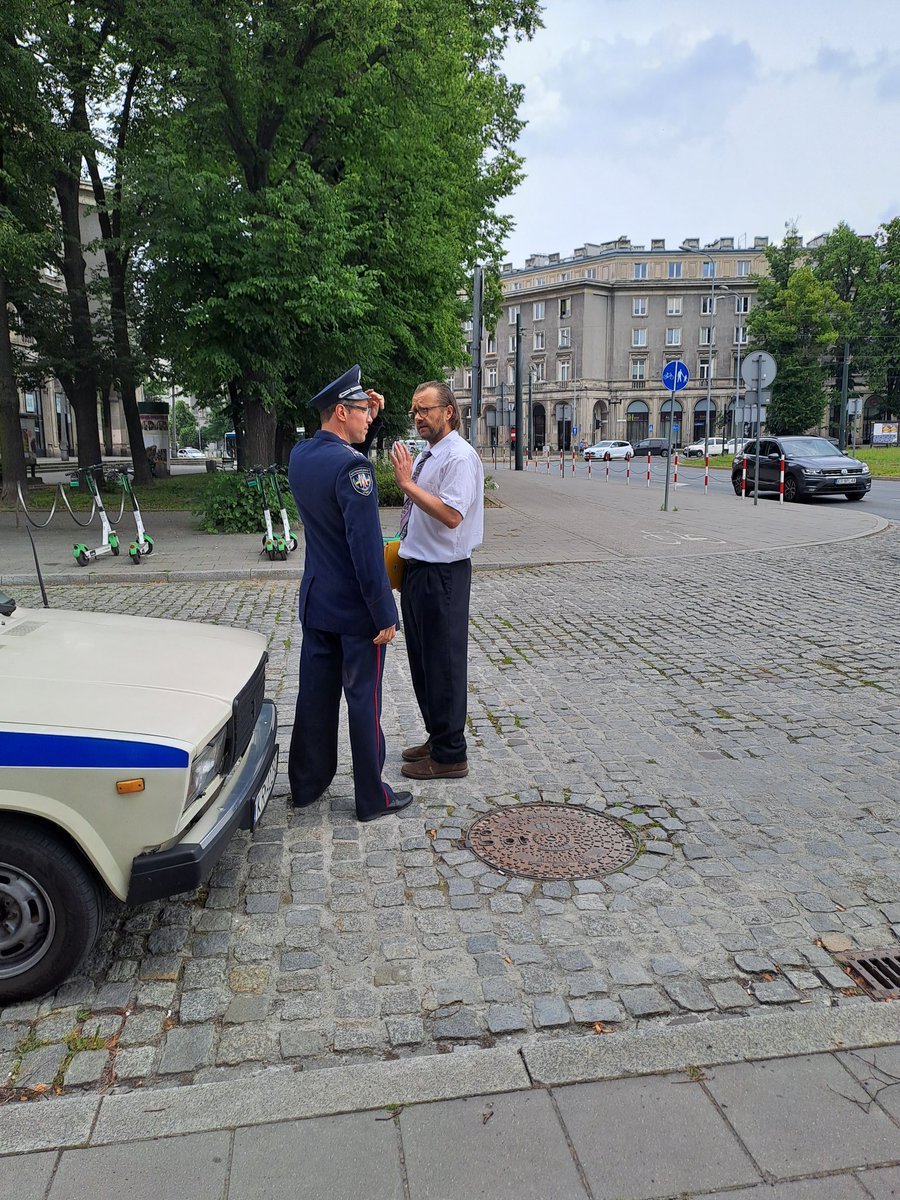 CollyersHistory's tweet photo. What a brilliant day! Crazy tour of Nova Huta. Students were transported back to the 1980s following the trail, trying to free our arrested guide. Proper fun and silliness to round off a brilliant trip. Krakow 2023! What a trip. What fantastic students https://t.co/yaxEZf5g5T