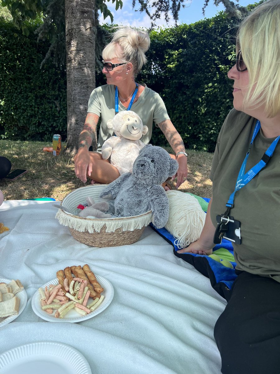 s4mb's tweet image. Teddy Bears Picnic at the mother and baby group today to mark #IMHAW2023 Raising awareness of how to support healthy brain development in infants. @GMMH_NHS @karenmurray2001 @LisaBluff @mobear_c #perinatal #mumandbaby
