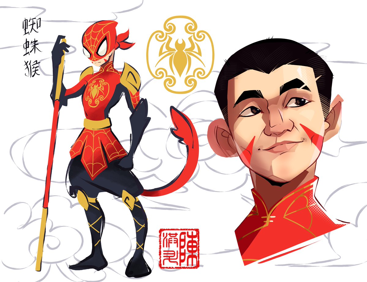 Journey to the west! The Spider Monkey King! 
#AcrossTheSpiderverse