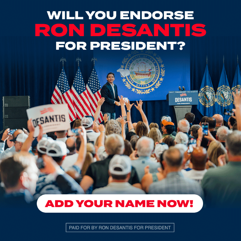 RonDeSantis's tweet photo. We want to know: Are you with us? 🇺🇸