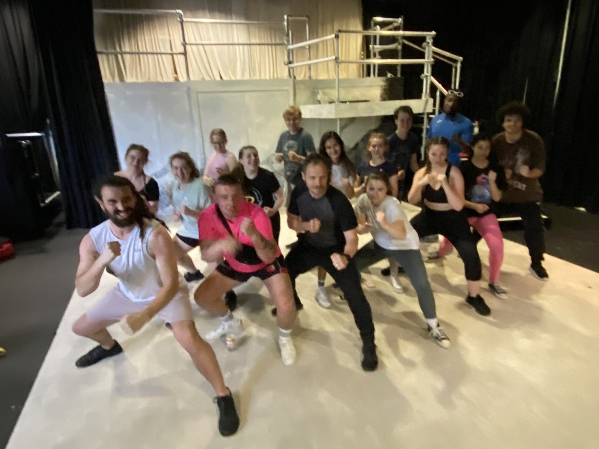 Our Level 5 actors have all passed their <a href="/BADC_UK/">BritAcDramaticCombat</a> Standard combat exam led by <a href="/kenanalifd/">Kenan Ali</a> - who is currently a fight director in the West End - we are proud of you all! <a href="/staffsuni_dta/">Digital, Technologies & Arts</a> @staffsuni @StaffsUniNews