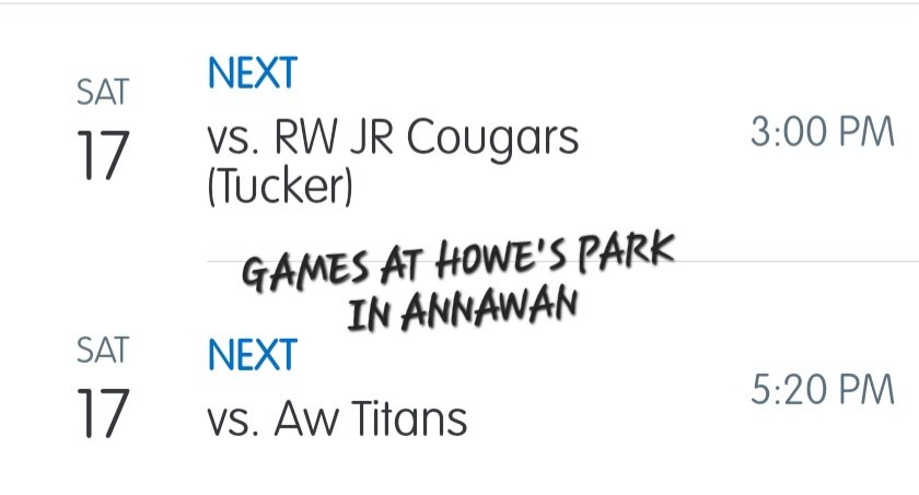 Xtreme 16U (Van Tine) pool play schedule this weekend.