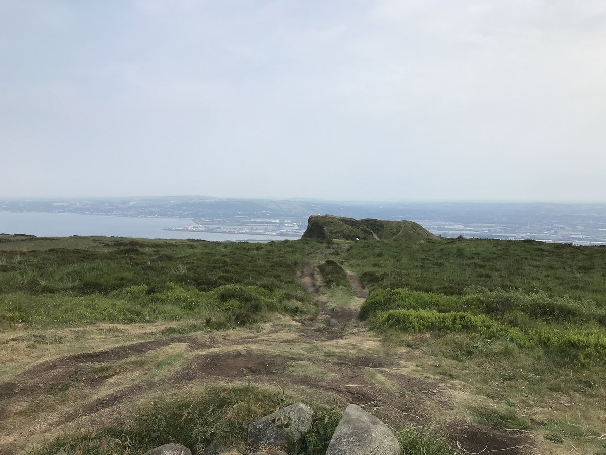 Awesome afternoon for hitting dusty tails on #Cavehill before the rain arrives.