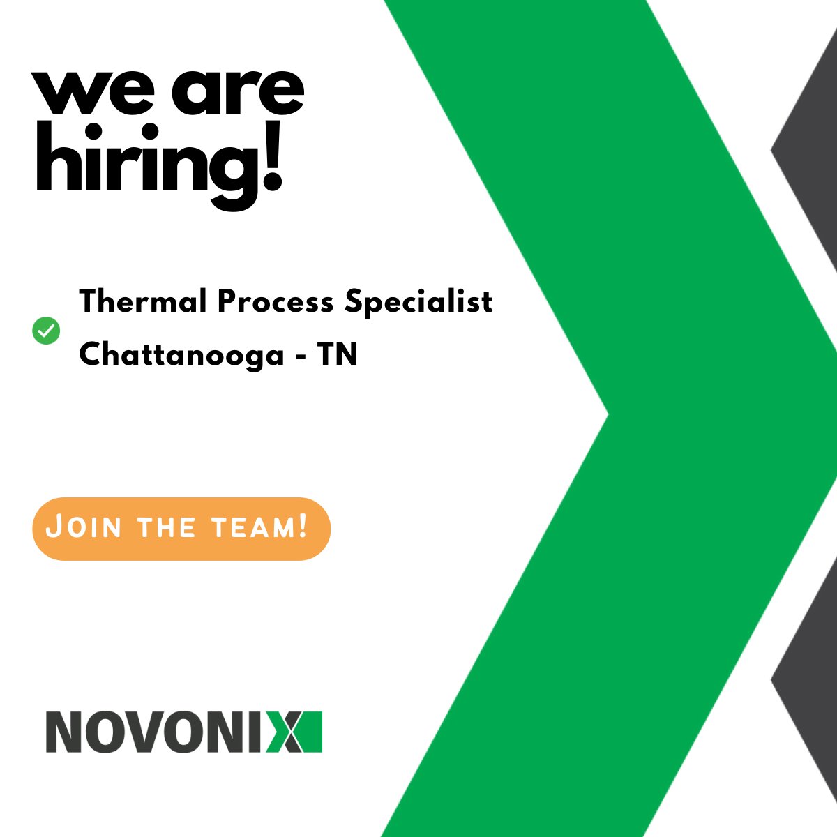 #NOVONIX is #hiring Thermal Process Specialists for a 12-hour overnight shift at our Riverside location. Interested in joining an engineering team delivering solutions to tough problems? Apply today!

hubs.li/Q01TShN80

#EV #batterymaterials #cleanenergy #jointheteam