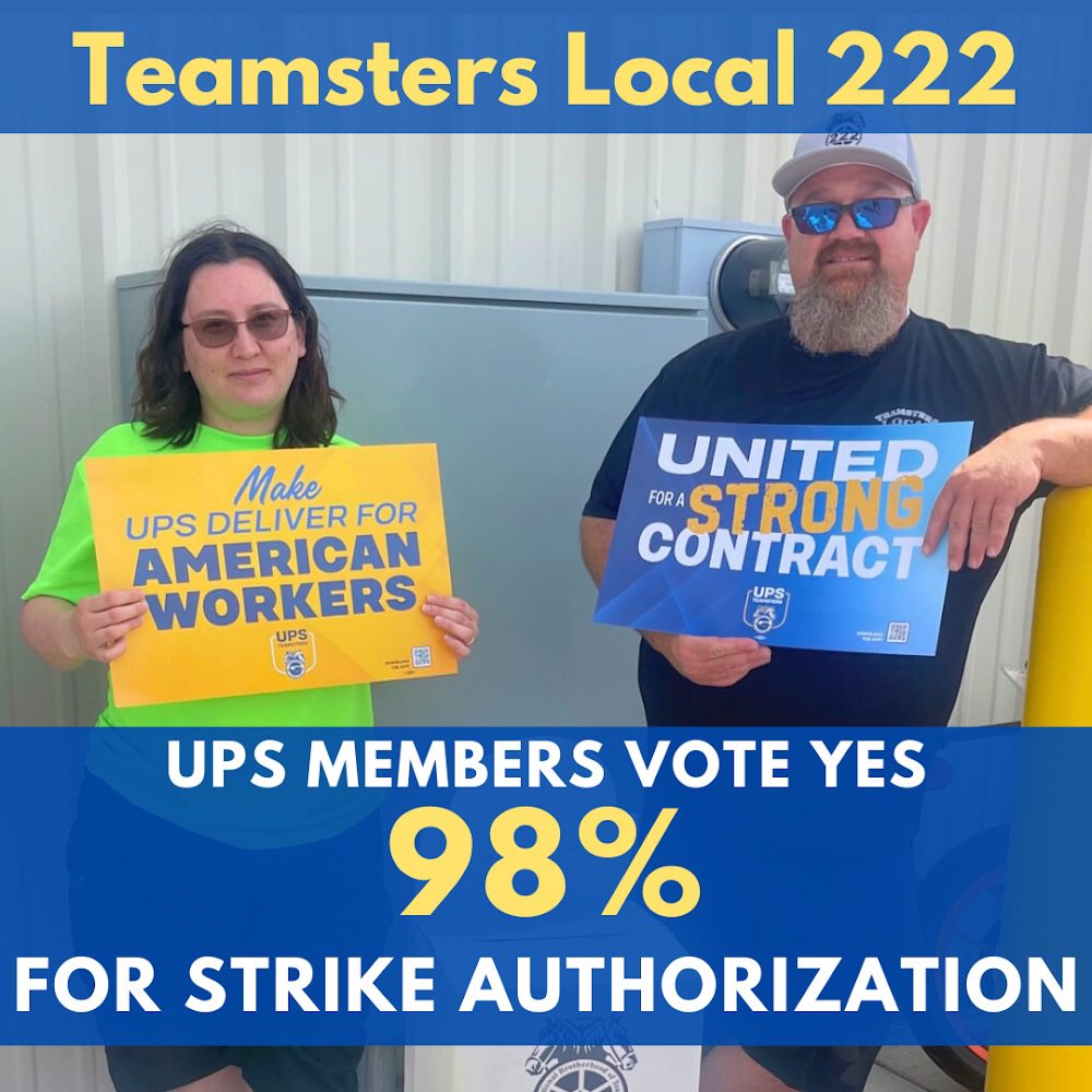 98% Strike Authorization for Local 222!