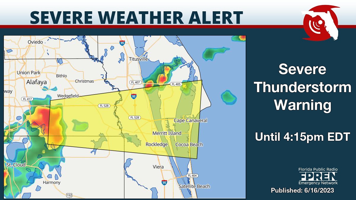 Florida Storms on Twitter "Severe Thunderstorm Warning for Brevard