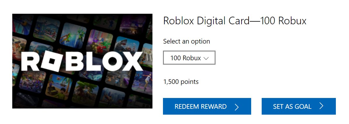 Can I earn Microsoft Rewards Points by playing roblox on mobile