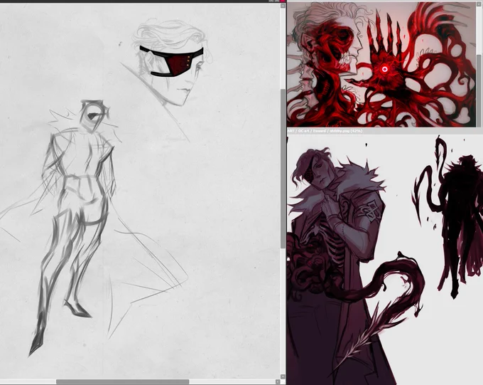 🔴 LIVE! Vibin n starting on a new ref for my flesh horror man Es :3   