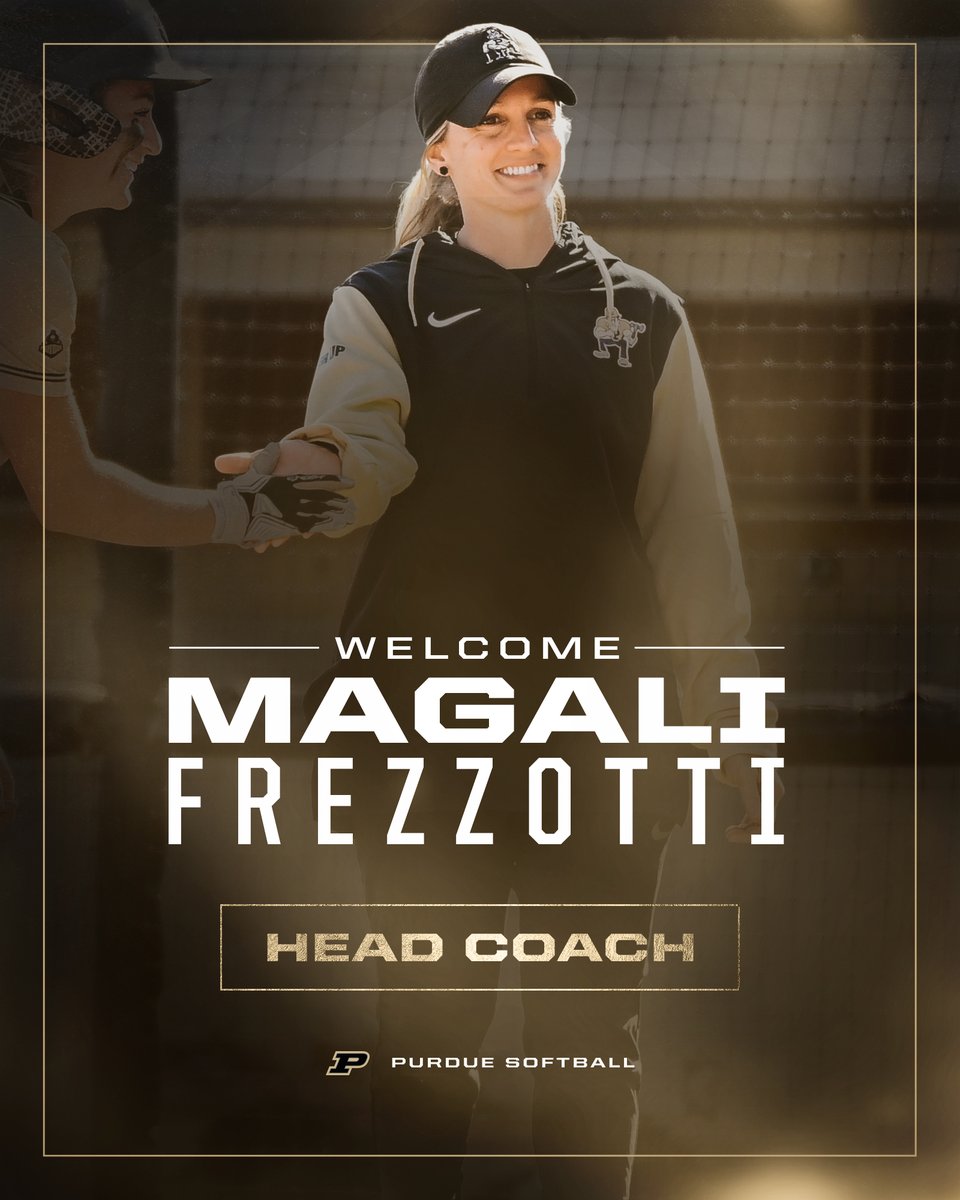 The next chapter of Purdue softball is here!

Excited to announce @CoachMFrezzotti as the fifth head coach in program history! 🚂

📰 boile.rs/Frezzotti