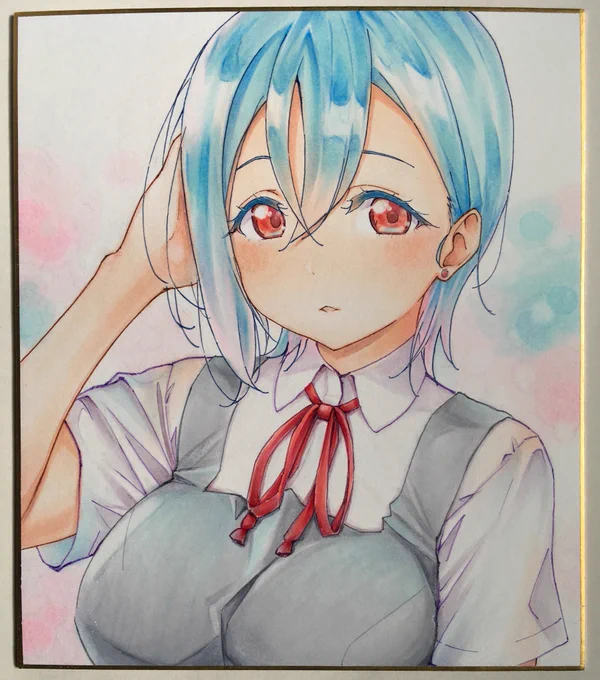 四季ちゃんお誕生日おめでとう! 去年描いた色紙です #若菜四季生誕祭2023 #若菜四季誕生祭2023