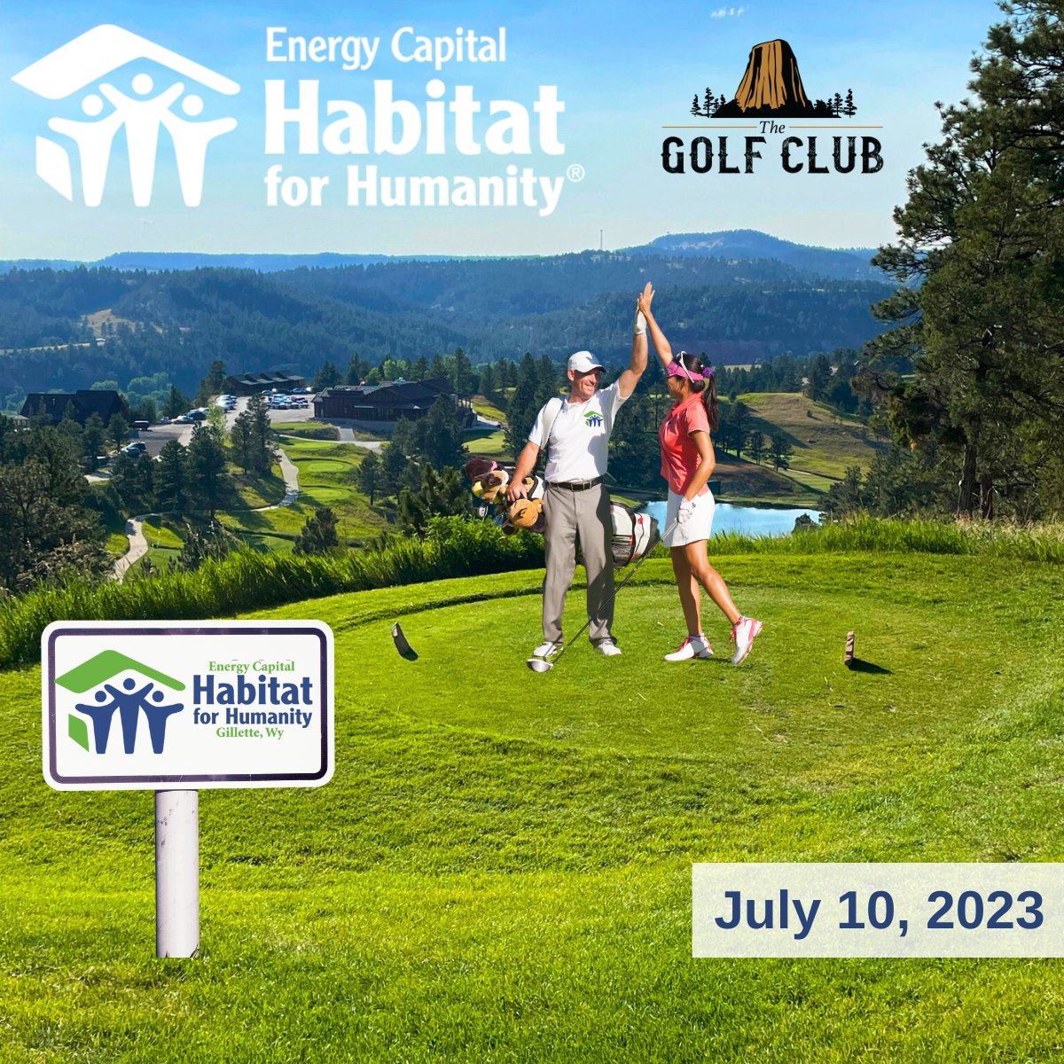 DevilsTowerGolf's tweet photo. ⛳Energy Capital Habitat for Humanity of Gillette - This event is open to the public.⛳
▿▿▿
July 10th - 10 AM Shotgun Start
▿▿▿
For more information and registrations 📷 https://t.co/kOxsZENRQ9
▿▿▿
#thegolfclubatdevilstower #charity #LUgolf https://t.co/y56taKWzbv