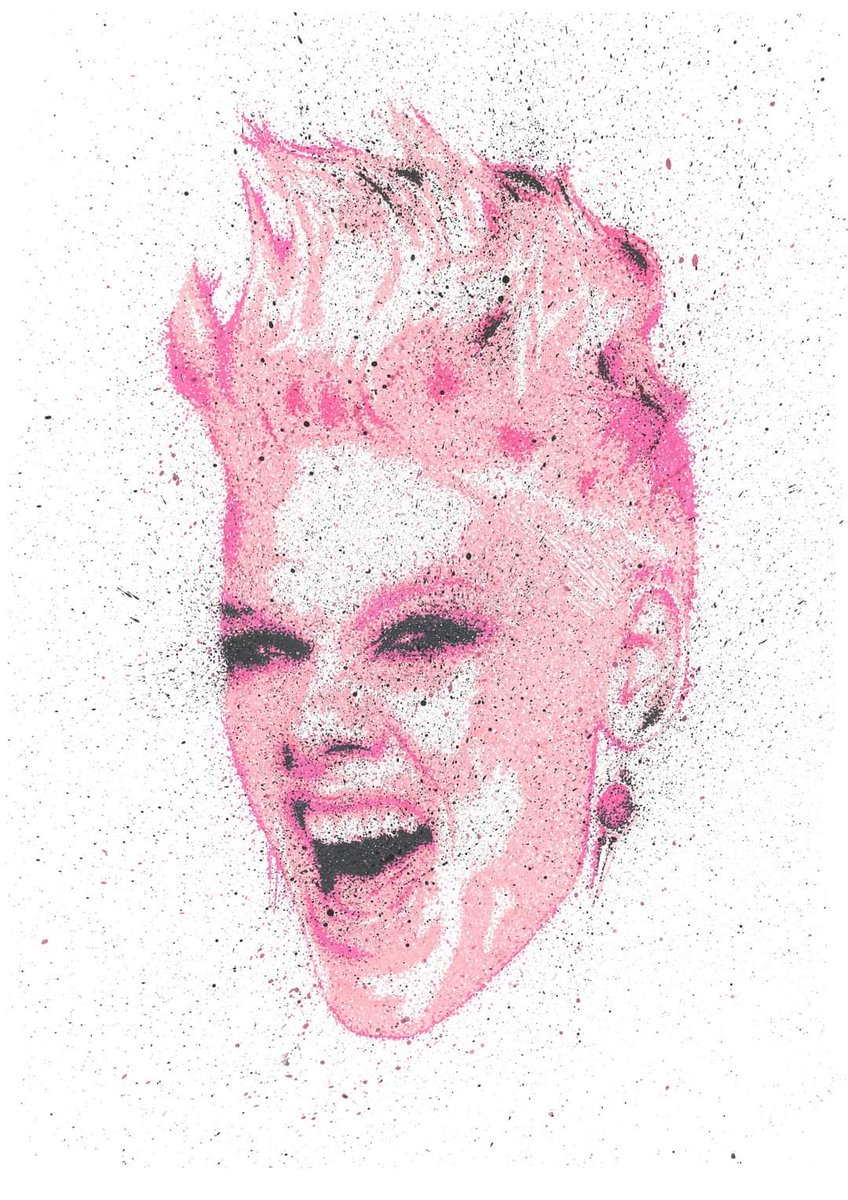 This woman smashing it at the moment 👊
@Pink 

#pinkpop2023 #illustration #Illustrator #artwork #artist #tourettes #tourettesawareness