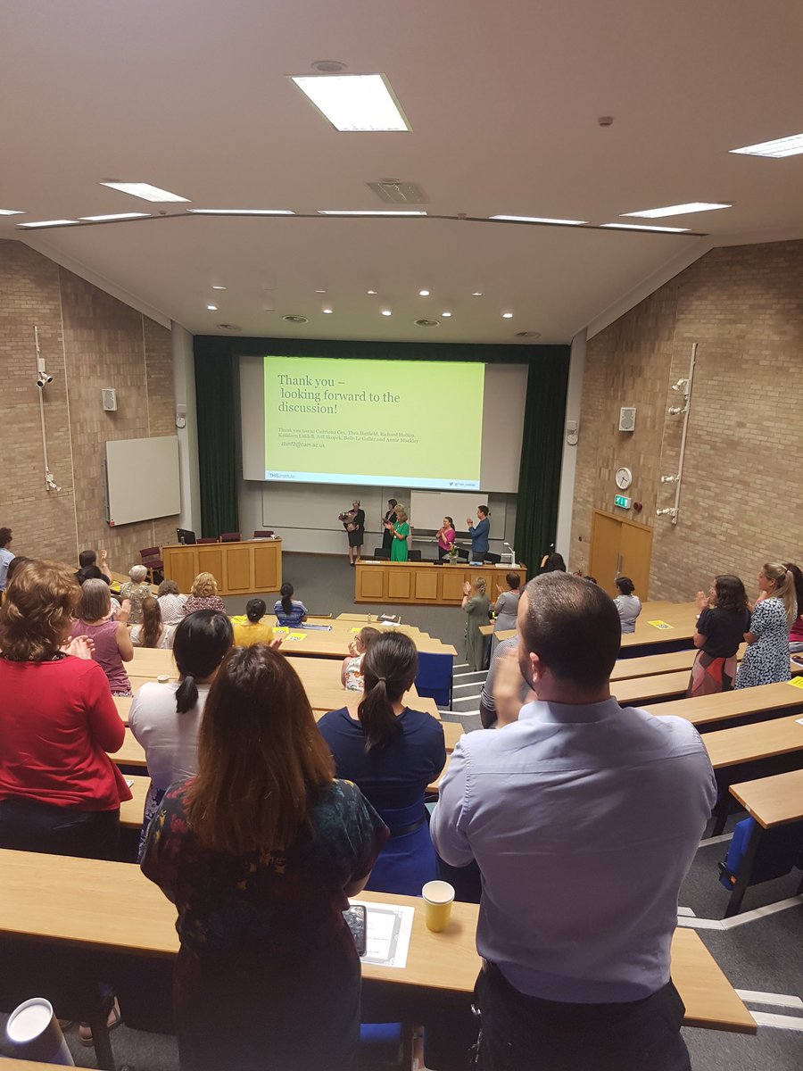 A standing ovation for Prof Christi Deaton @CNRGCAM at the end of a fantastic @CUH_NMA research conference. Christi has been an inspiration to so many NMAHPs, myself included. Also many thanks to the organisers  @AlexMalyon @Colinthephysio @petehartley2  👏👏👏