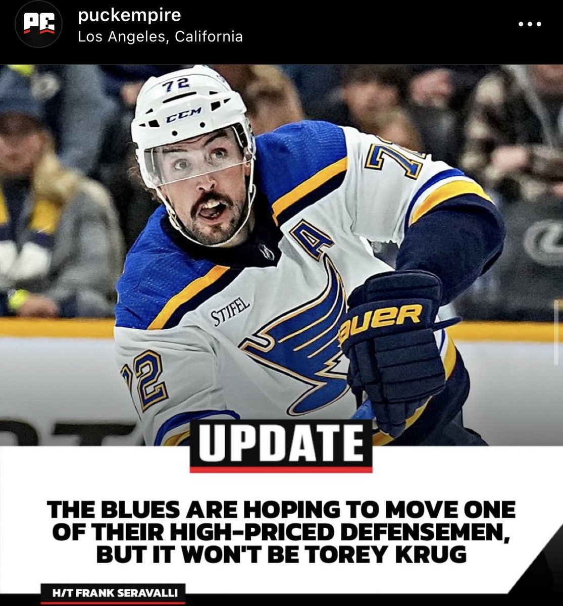 Godspeed, soldier. #stlblues