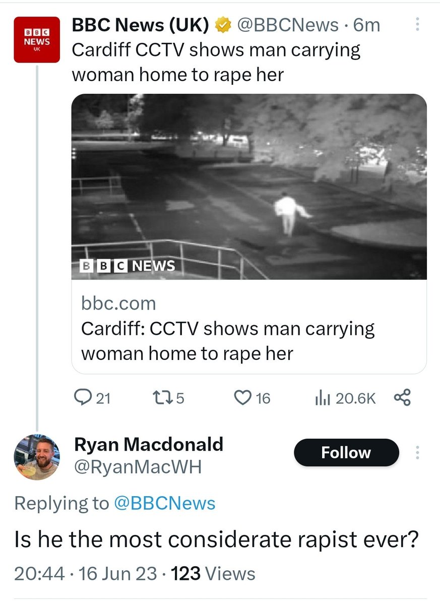 PreviouslyHand1's tweet image. Yeah im logging off for a bit after seeing this I imagine.  #Hellscape

You're filth by the way @RyanMacWH