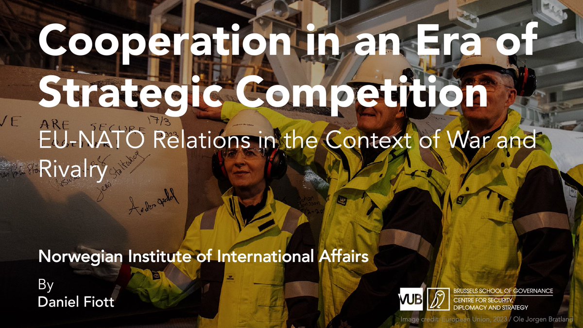 Today, the EU and NATO released their 8th progress report on cooperation based in the Joint Declarations and Common Proposals.

Here’s the report: consilium.europa.eu/media/65080/23…

And here’s my recent <a href="/nupinytt/">NUPI</a> paper on cooperation: nupi.no/en/publication…