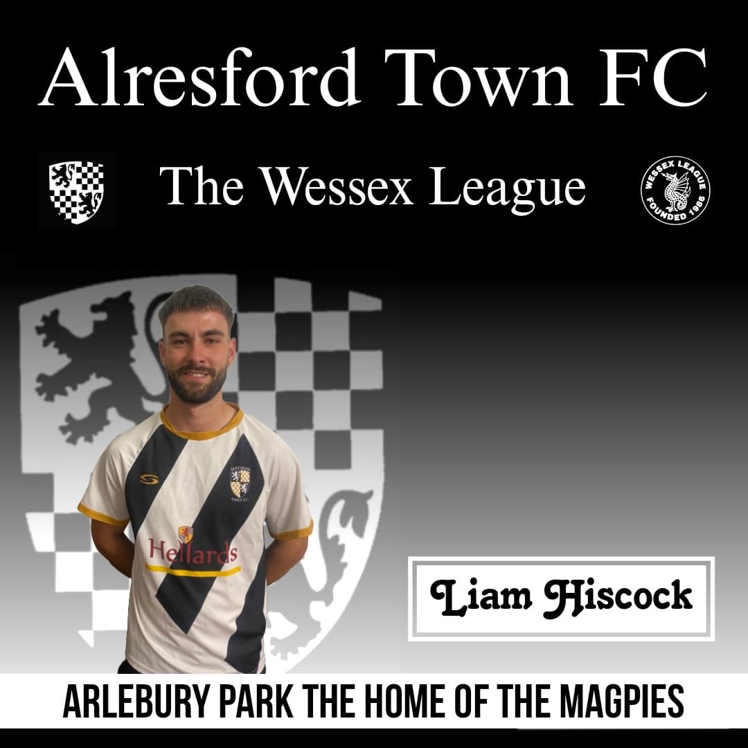 alresford_town's tweet photo. ✍️we are delighted to announce the signing of skillful winger @liamhiscock_ 
Liam joins us from Colden Common
Welcome to Alresford Town #magpies @90MinutesMore ⚫️⚪️ https://t.co/0I1Yw2PzCj
