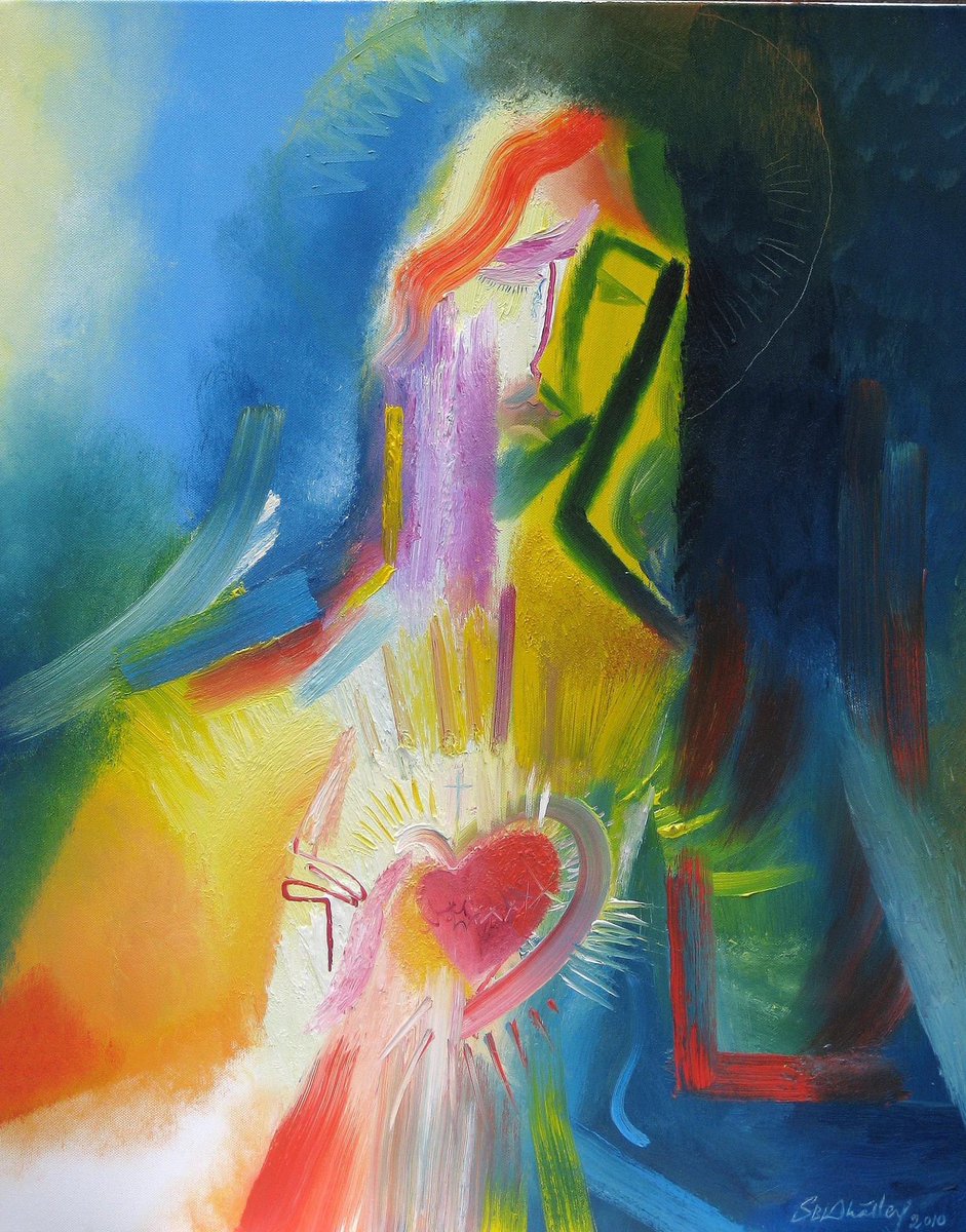 Heart of Jesus You know…provide, bestow, Heart of Jesus we trust in Your love for us, Heart of Jesus take care of everything…’The Sacred Heart of Jesus’ (Oil) 2010/ USA Collection..my most ordered signed print . #SacredHeart #SacredHeartofJesus #painting