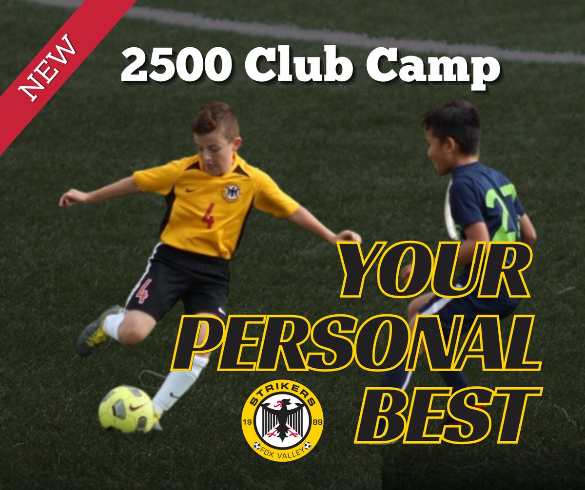 At Strikers, we are focused on team and player. Achieve your personal best with SFV 2500 Club Camp! 💥 strikersfoxvalley.com/register.  #onecommunity #oneclub #tryouts #soccer
