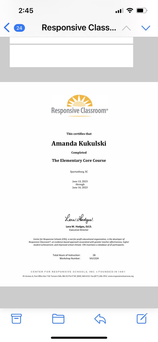 I can’t wait for this new journey with my district, school, and colleagues for the 23-24 school year. I’m grateful for the opportunity to complete this core course and facilitate this training to the rest of my colleagues. Relationships first, everything else second 😊❤️👩🏻‍🏫🤓