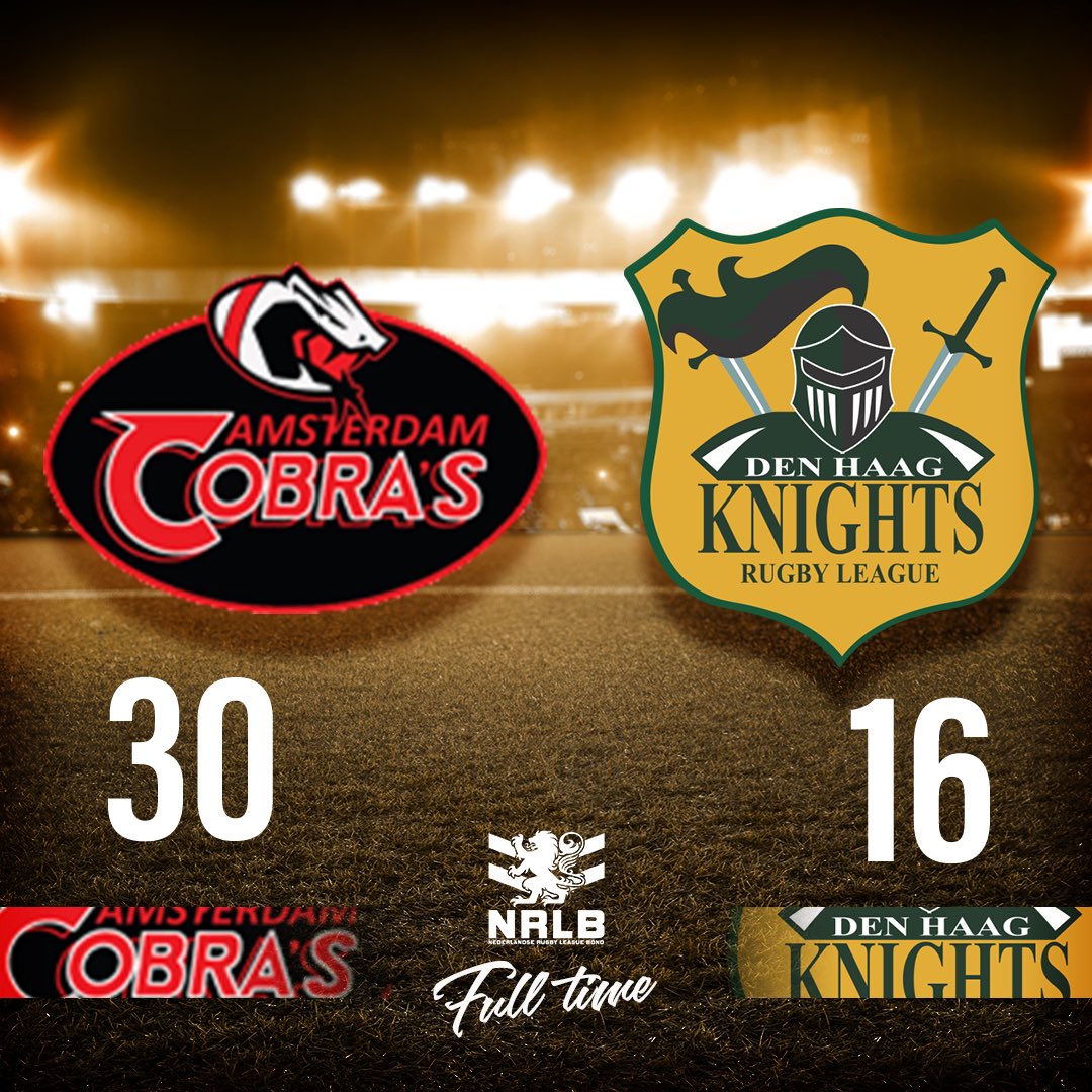 𝙁𝙐𝙇𝙇 𝙏𝙄𝙈𝙀

The Knights fall to a second defeat in as many weeks, as the Cobras take their first points of the season on home soil!