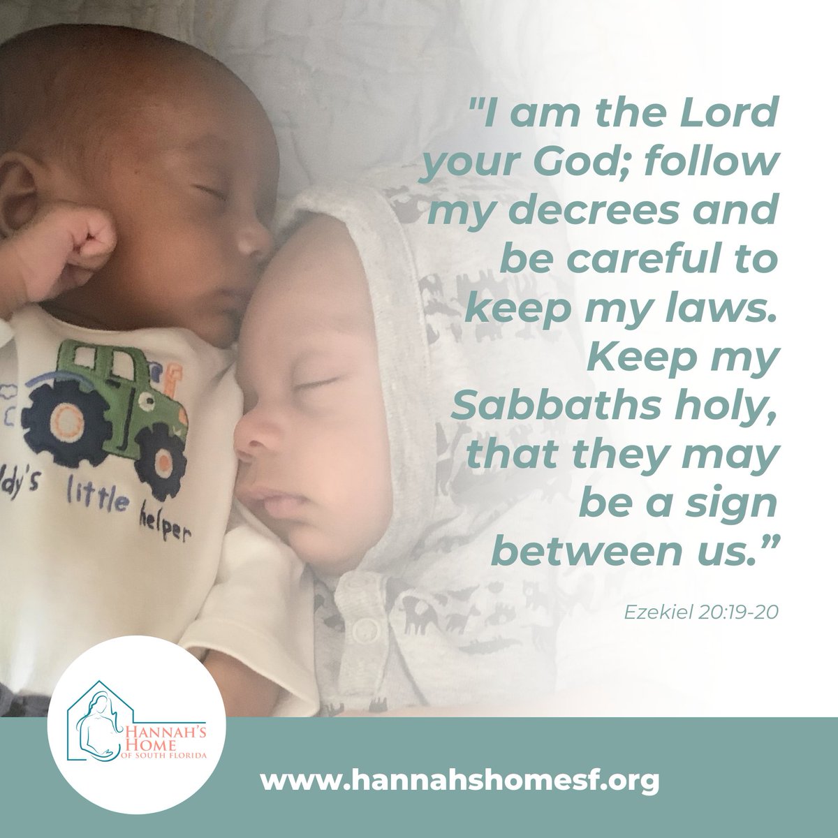 'Keep my Sabbaths holy, that they may be a sign between us.' We hope you have a blissful weekend full of fun and well-deserved rest!

#happyweekend #faithfriday #nonprofitorganization #tequestafl #palmbeachcounty #babies #maternityhome #shelter #supportmoms #jupiterfl #tequestafl