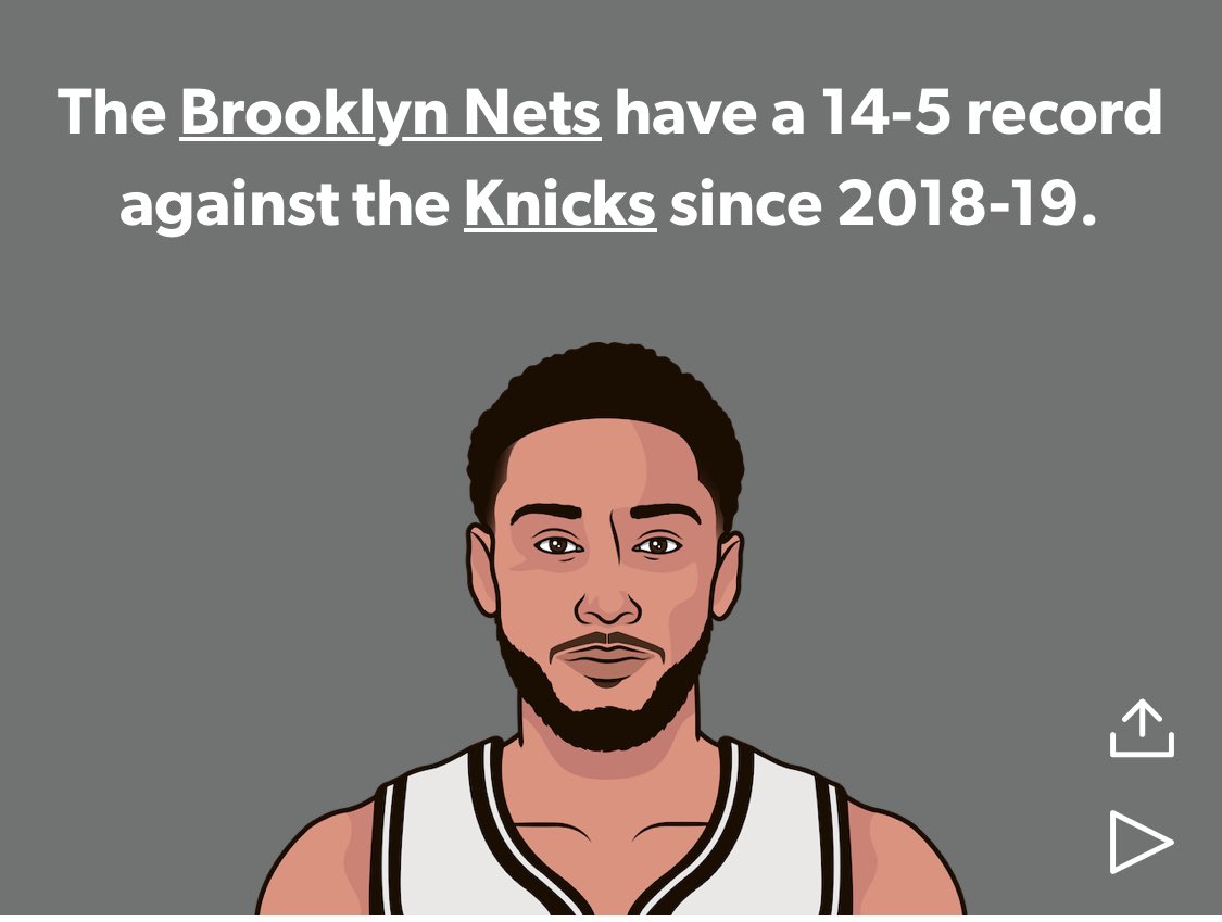 Nets are 14-5 against the Knicks since 2018 and two of those losses came after they cobbled together a roster at the deadline. But hey, I hope you enjoyed your half season reprieve and a rare vacation from the lottery this year!