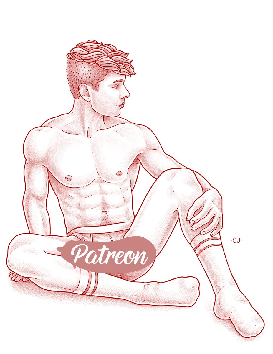 Redsketchdiary's tweet photo. Another oldie but a goodie! This one of the beautiful @Lxwndn from last year, more of him to come soon too! #gayart #gayartist Follow my Patreon for uncensored works! https://t.co/5Tr5ibVpW0